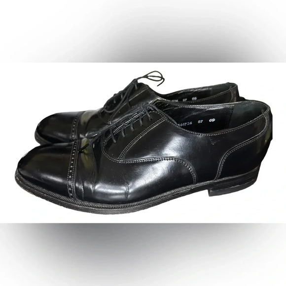 Florsheim Lexington 20382 Black Leather Cap Toe Oxford Mens Dress Shoes US 8.5 - Picture 4 of 4